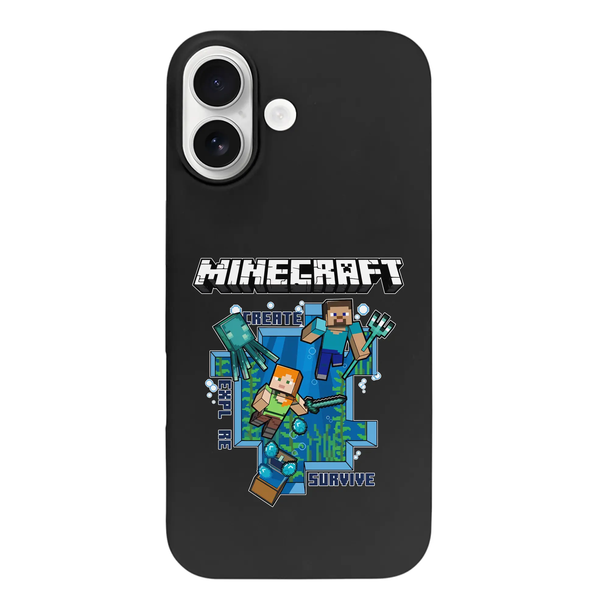 マイクラ グッズ  マイクラ - iPhone 17 シリーズ シリコンケース 薄型 耐衝撃 指紋防止 ソフトタッチカバー 精密フィット 傷防止 保護ケース iPhone 17/17 Air/17 Pro/17 Pro Max 対応